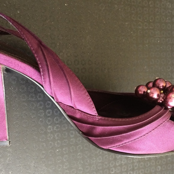 Purple slingback heels - Picture 4 of 7